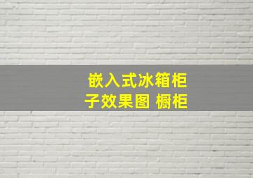 嵌入式冰箱柜子效果图 橱柜